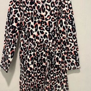 Gymboree Cheetah Print Long Sleeve Dress